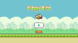 Image of Flappy Bird, a highly addictive and challenging mobile game
